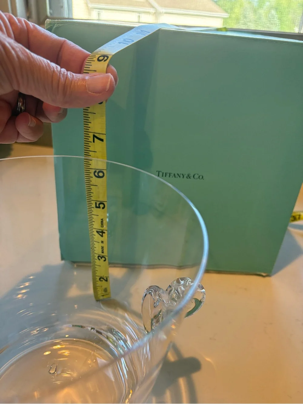 Tiffany & Co. Clear Glass Ice Bucket and Wine Chiller